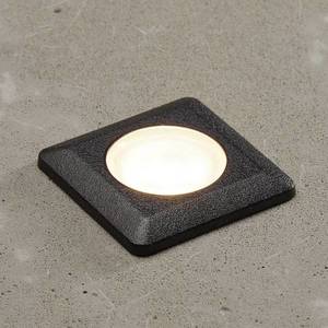 Fumagalli LED zapustená lampa Aldo, hranatá, čierna/číra vyobraziť