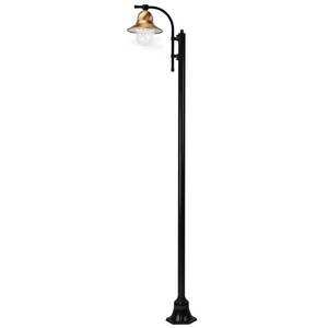 K.S. Verlichting 1-svetelné stĺpikové svietidlo Toscane 240 cm, čierne vyobraziť