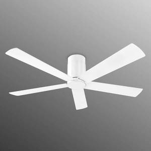 LEDS-C4 Jasne navrhnutý stropný ventilátor Rodas – biely vyobraziť