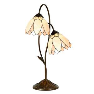 Clayre&Eef Štýl Tiffany – stolná lampa Liliana, 2-plameňová vyobraziť