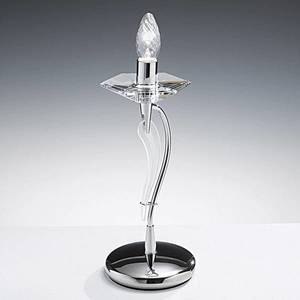 Metallux Stolná lampa Icaro krištáľové sklo, chróm vyobraziť