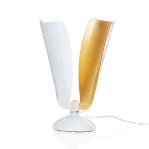 Metallux Stolná lampa Tropic s lístkovým zlatom vyobraziť