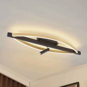 Lucande Lucande Matwei stropné LED svetlo, oválna, mosadz vyobraziť