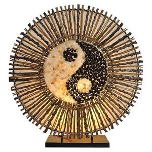 Woru Stolová lampa Ying Yang Batur okrúhla 40 cm hnedá vyobraziť