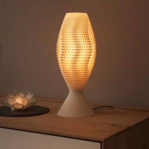 Tagwerk Stolová lampa Koral z biomateriálu, linen, 33 cm vyobraziť