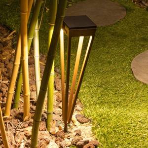 Les Jardins Solárna LED pochodeň Tinka, 52 cm vysoká, corten vyobraziť
