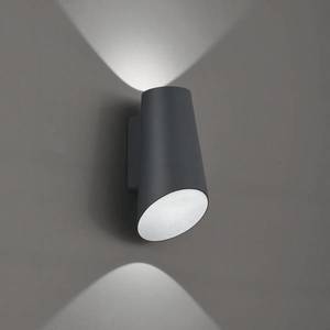 Viokef Vonkajšie nástenné LED svietidlo Vista, tmavosivá vyobraziť