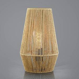 HELL Lanové stolové svietidlo z papiera, hnedé, Ø 20 cm vyobraziť