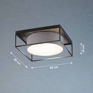 FISCHER & HONSEL Stropné svietidlo Carre 60 x 60 cm látka, sivá vyobraziť