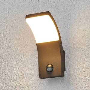 Lucande Vonkajšie nástenné LED svietidlo Timm s detektorom vyobraziť