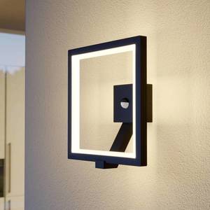 Lucande Vonkajšie nástenné LED svietidlo Square snímač vyobraziť