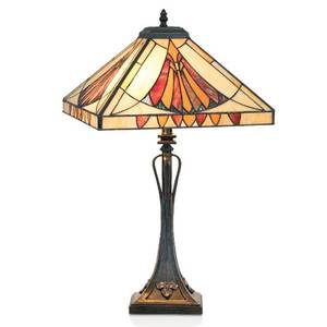 Artistar Pôvabná stolová lampa AMALIA v Tiffanyho štýle vyobraziť