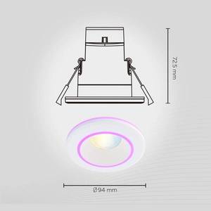 Calex Calex Smart Halo vstavané downlight CCT RGB biela vyobraziť