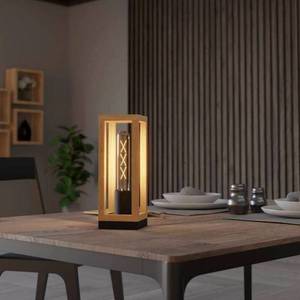 EGLO EGLO Nafferton stolová lampa z dreva vyobraziť