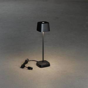 Konstsmide Stolová LED lampa Capri-Mini do exteriéru, čierna vyobraziť