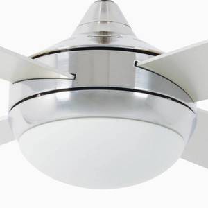 FARO BARCELONA Stropný ventilátor Icaria L so svetlom hliník/sivá/javor vyobraziť