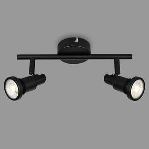Briloner Stropné bodové LED svetlá Flamo IP44 2-pl. čierna vyobraziť