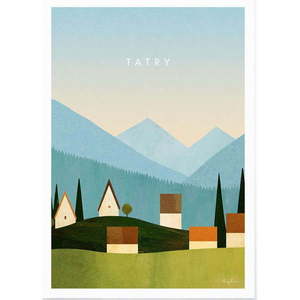 Plagát 50x70 cm Tatry - Travelposter vyobraziť