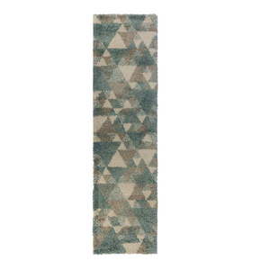 Sivo-modrý koberec Flair Rugs Nuru, 60 x 230 cm vyobraziť