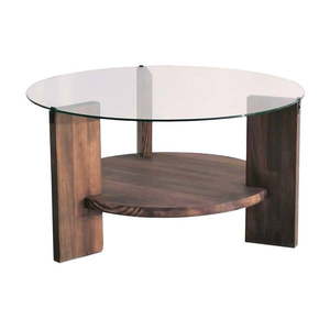 Hnedý okrúhly konferenčný stolík ø 75 cm Mondo - Neostill vyobraziť