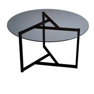 Čierny okrúhly konferenčný stolík ø 75 cm Trio - Neostill vyobraziť