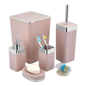 Ružová súprava doplnkov do kúpeľne - Oyo Concept vyobraziť