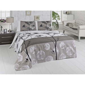 Ľahká hnedá prikrývka cez posteľ na dvojlôžko Belezza Grey, 200 × 230 cm vyobraziť