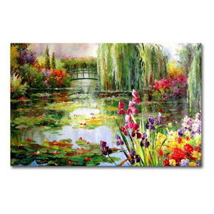 Nástenný obraz na plátne Impressionist Garden, 70 × 45 cm vyobraziť