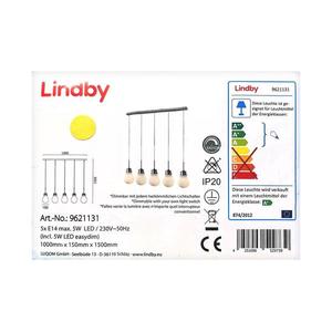 Lindby Lindby - LED Stmievateľný luster na lanku BADO 5xLED/5W/230V vyobraziť