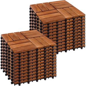 STILISTA drevené dlaždice, mozaika 4 x 3, agát, 2 m², 22 ks vyobraziť