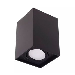T-LED Čierne prisadené výklopné svietidlo hranaté GU10 105517 vyobraziť
