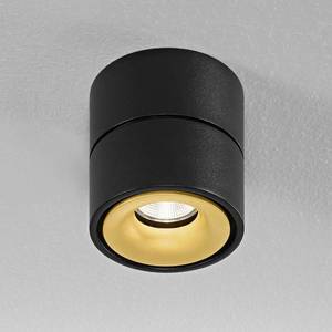 Egger Licht Egger Clippo stropné LED, čierno-zlaté, 3 000 K vyobraziť