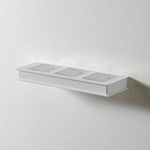 Fabbian Fabbian Quarter biele nástenné LED svietidlo 3-pl. vyobraziť