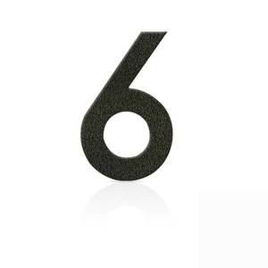 Heibi Čísla z ušľachtilej ocele číslica 6 kávová hnedá vyobraziť