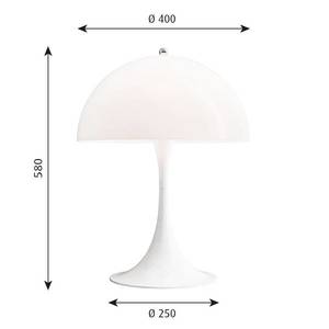 Louis Poulsen Louis Poulsen Panthella Mini stolná lampa biela vyobraziť