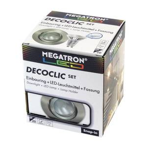 MEGATRON Zapustené LED svetlo Decoclic Set GU10 4, 5W železo vyobraziť