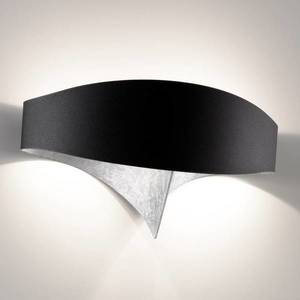 Selène Nástenné svietidlo Scudo LED so strieborným listom vyobraziť