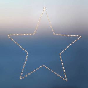 Sirius LED dekoratívna hviezda Liva Star, zlatá, Ø 70 cm vyobraziť