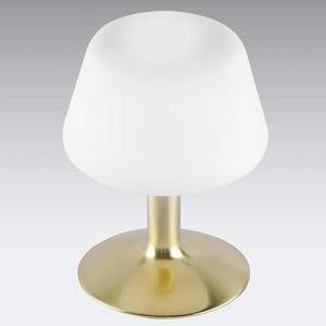 Paul Neuhaus Till malá stolná LED lampa s mosadzným podstavcom vyobraziť