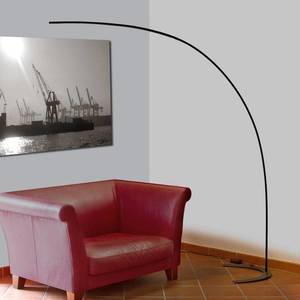 Lindby Oblúková stojaca LED lampa Danua v čiernej vyobraziť