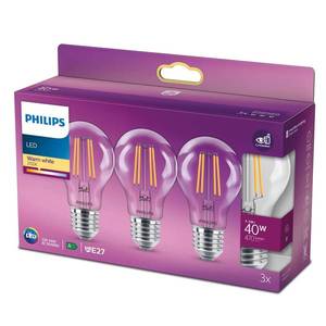 Philips Philips LED žiarovka Classic E27 4, 3W 2.700K číra vyobraziť