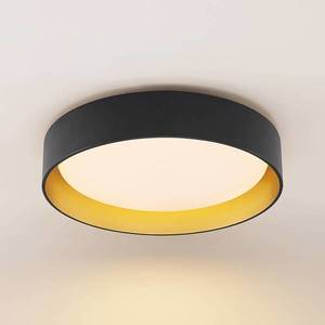 Lindby Lindby Gracjan LED stropné svietidlo CCT čierna zlatá vyobraziť