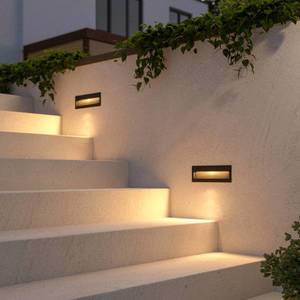 Lucande Tmavé zapustené LED svietidlo Loya montáž na stenu vyobraziť