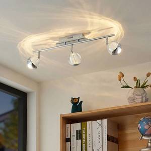 Lucande Lucande Kilio stropné LED svietidlo, 3-pl., chróm vyobraziť