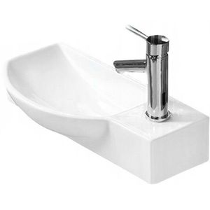 Kúpeľňové umývadlo ľavé MEXEN HUGO 50 x 23 cm biele vyobraziť