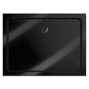 Sprchová vanička MEXEN FLAT s čiernym sifónom 120 x 90 cm čierna vyobraziť