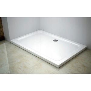 Sprchová vanička MEXEN SLIM 100 × 80 cm + sifón biela vyobraziť