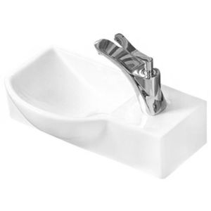 Umývadlo do kúpeľne ľavé MEXEN HUGO 40 x 22 cm biele vyobraziť