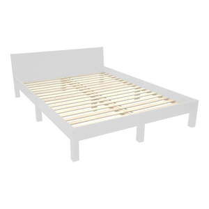 Svetlosivá dvojlôžková posteľ z bukového dreva s roštom 160x200 cm Dabi – Ragaba vyobraziť