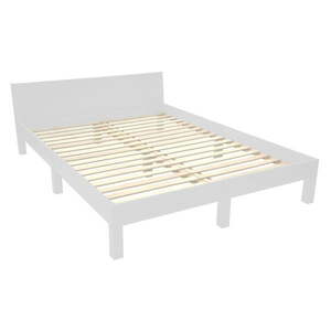 Svetlosivá dvojlôžková posteľ z bukového dreva s roštom 140x200 cm Dabi – Ragaba vyobraziť